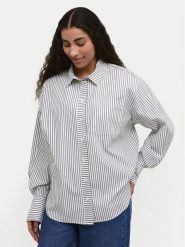 Kaffe Koszula Jerrie 10508974 Czarny Regular Fit. Czarne bluzki damskie Kaffe, bez wzorów, z syntetyku, bez kołnierzyka, bez ramiączek. Za 219.99 zł.