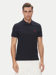 Tommy Hilfiger Polo MW0MW33167 Granatowy Regular Fit. Niebieskie koszulki polo męskie Tommy Hilfiger, m, bez wzorów, z bawełny, bez ramiączek. Za 259.99 zł.