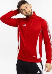 Adidas Bluza męska adidas Tiro 24 Training czerwona IR7499 S. Czerwone bluzy męskie Adidas, m, bez wzorów, bez kaptura. Za 139.52 zł.