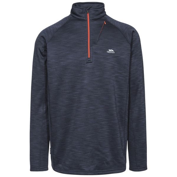 Bluza Polarowa Męska Collins Half Zip. Niebieskie bluzy męskie Trespass, na jesień, l, bez wzorów, z materiału, bez kaptura. Za 160.99 zł.