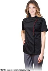 R.E.I.S. STRETTO - bluza damska z krótkim rękawem, stójka, 6 zatrzasków, 65% poliester, 35% bawełna, 165 g/m L. Bluzy damskie R.E.I.S., l, bez wzorów, z bawełny, bez kaptura. Za 101.90 zł.