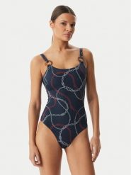 Tommy Hilfiger Strój kąpielowy UW0UW06481 Granatowy. Niebieskie kostiumy jednoczęściowe damskie Tommy Hilfiger, s, bez wzorów, z syntetyku. Za 489.99 zł.