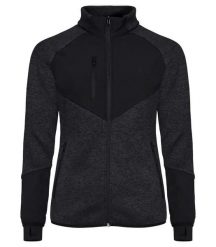 Clique Haines Women Ciepła bluza polarowa z panelami softshell. Czarne bluzy damskie CLIQUE, xs, bez wzorów, z dzianiny, bez kaptura. Za 284.23 zł.