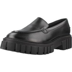 Buty CLARKS PAGE LOAFER LEATHER Czarny. Czarne obuwie sportowe damskie Clarks, bez wzorów, z materiału, na fitness i siłownię. Za 322.99 zł.