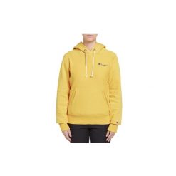 Bluza dresowa damska Champion Small Script Logo. Żółte bluzy damskie Champion, xs, bez wzorów, z bawełny, bez kaptura. Za 207.00 zł.