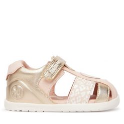 Sandały Biomecanics. Żółte sandały dziewczęce Biomecanics, bez zapięcia. Za 279.99 zł.