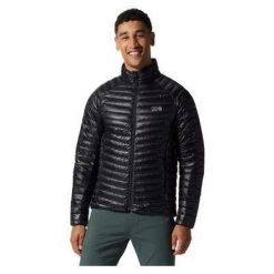 Kurtka puchowa męska Mountain Hardwear Ghost Whisperer/2. Czarne kurtki męskie Mountain Hardwear, na zimę, m, bez wzorów, z puchu, narciarskie. W wyprzedaży za 1,229.20 zł.