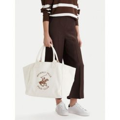 Torebka Beverly Hills Polo Club. Brązowe torebki do ręki damskie Beverly Hills Polo Club, bez wzorów, bez dodatków. Za 179.99 zł.