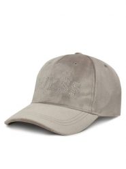 Guess Czapka z daszkiem V4BZ04 K0232 Szary. Szare rękawiczki damskie Guess, z aplikacjami, z materiału. Za 129.99 zł.