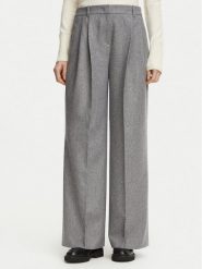 BOSS Spodnie materiałowe Tiana18 50570436 Szary Relaxed Fit. Szare spodnie materiałowe damskie Boss, bez wzorów, z materiału. Za 1,149.00 zł.