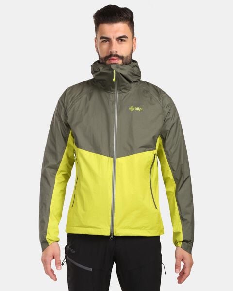 Męska kurtka hardshell Kilpi HURRICANE-M. Zielone kurtki męskie Kilpi, l, bez wzorów, z hardshellu, do biegania. Za 525.33 zł.