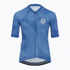 Koszulka rowerowa dziecięca ATTABO Vites. Niebieskie t-shirty dla chłopców ATTABO, bez wzorów, bez ramiączek. Za 169.99 zł.