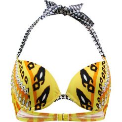 Biustonosz bikini "Cavalaire" w kolorze żółto-czarno-białym. Bikini damskie marki Val d´Azur. W wyprzedaży za 165.95 zł.