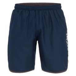 Szorty do biegania Macron Bazalt. Niebieskie krótkie spodenki sportowe męskie Macron, s, bez wzorów, z materiału, do biegania. Za 175.00 zł.