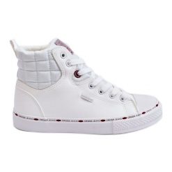 Damskie Wysokie Trampki Cross Jeans KK2R4060C Białe. Białe trampki i tenisówki damskie bez wzorów, z jeansu, klasyczne, bez zapięcia. Za 240.34 zł.