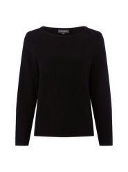 Franco Callegari Sweter z dzianiny Kobiety Bawełna czarny, XXXL. Czarne swetry damskie Franco Callegari, uniwersalny, bez wzorów, z bawełny, eleganckie, bez kołnierzyka, bez ramiączek, bez kaptura. Za 179.95 zł.