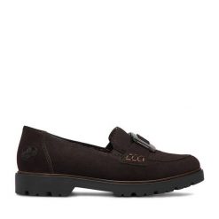 Loafersy Rieker. Brązowe mokasyny damskie Rieker. Za 369.99 zł.