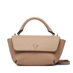Torebka Guess. Brązowe torebki do ręki damskie Guess, z aplikacjami, klasyczne, bez dodatków. Za 544.99 zł.