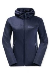 Bluza turystyczna damska Jack Wolfskin Hirschberg. Niebieskie bluzy damskie Jack Wolfskin, s, bez wzorów, z materiału, z kapturem. Za 343.49 zł.