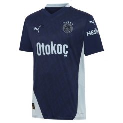 Męska koszulka Fenerbahçe SK 24/25 PUMA Blue Violet Icy. Niebieskie koszulki sportowe męskie Puma, l, bez wzorów, bez kołnierzyka, bez ramiączek, do piłki nożnej. W wyprzedaży za 269.00 zł.