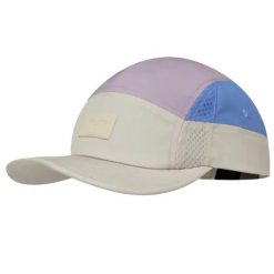 Czapka z daszkiem Damska Buff 5 Panel Go Cap. Czerwone czapki i kapelusze damskie Buff, bez wzorów, z elastanu, sportowe. Za 101.99 zł.