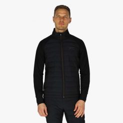 Kurtka do narciarstwa biegowego Męska Swedemount Nordic Hybrid Oddychająca. Czarne kurtki męskie SWEDEMOUNT, na zimę, m, bez wzorów, z tkaniny, sportowe, bez kaptura. Za 399.99 zł.