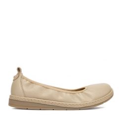 Baleriny Lasocki. Brązowe baleriny damskie Lasocki, bez wzorów, bez obcasa. Za 199.99 zł.