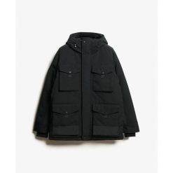 Parka Superdry Everest Tactical. Czarne parki męskie Superdry., na zimę, s, bez wzorów, klasyczne, bez kaptura. Za 855.20 zł.