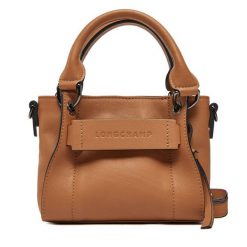 Torebka Longchamp. Brązowe torebki do ręki damskie Longchamp, bez wzorów, klasyczne, bez dodatków. Za 2,519.00 zł.