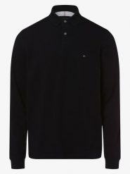 Tommy Hilfiger koszulka polo Mężczyźni Bawełna niebieski, L. Niebieskie koszulki polo męskie Tommy Hilfiger, l, bez wzorów, z bawełny, bez kołnierzyka, bez ramiączek. Za 399.95 zł.