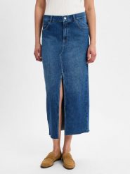Angels Dżinsowa spódnica - Midi denim Kobiety Bawełna niebieski, 42. Niebieskie spódnice damskie Angels, bez wzorów, z bawełny, midi, proste. Za 499.95 zł.