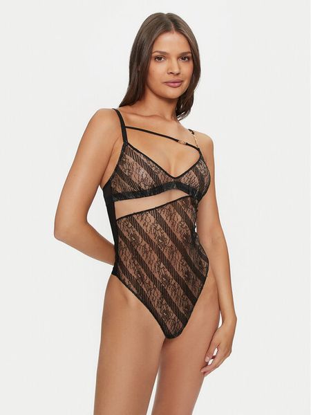 Chantelle X Body Slash C010T9 Czarny. Czarne body damskie Chantelle X, s, bez wzorów, z syntetyku. Za 839.99 zł.