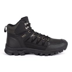 Vico Czarne buty męskie trekkingowe wiązane. Czarne trekkingi męskie . Za 212.22 zł.
