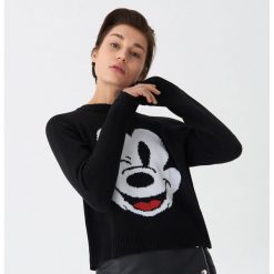 Sweter Mickey Mouse - Czarny. Swetry damskie marki House. W wyprzedaży za 39.99 zł.