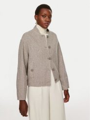 TWINSET Kurtka bomber 242TP2051 Szary Loose Fit. Szare kurtki damskie Twinset, bez wzorów, z syntetyku, bez kaptura. Za 1,219.00 zł.