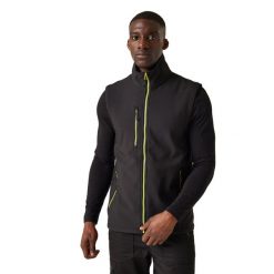 Męski 2warstwowy Ocieplacz Na Ciało Navigate Softshell. Czarne kurtki sportowe męskie Regatta, m, bez wzorów, z softshellu, trekkingowe. Za 170.99 zł.
