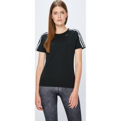 Adidas Performance - Top. Czarne topy damskie adidas Performance, z krótkim rękawem. W wyprzedaży za 99.90 zł.