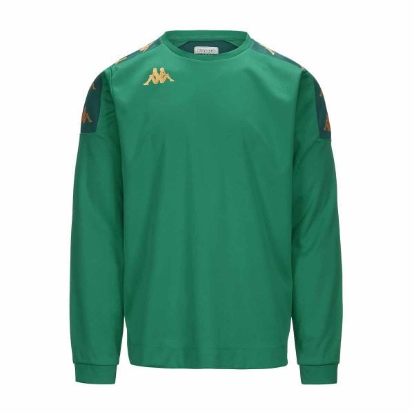 Bluza Kappa Gaverno. Zielone bluzy męskie Kappa, m, bez wzorów, z poliesteru, bez kaptura, na fitness i siłownię. Za 178.30 zł.