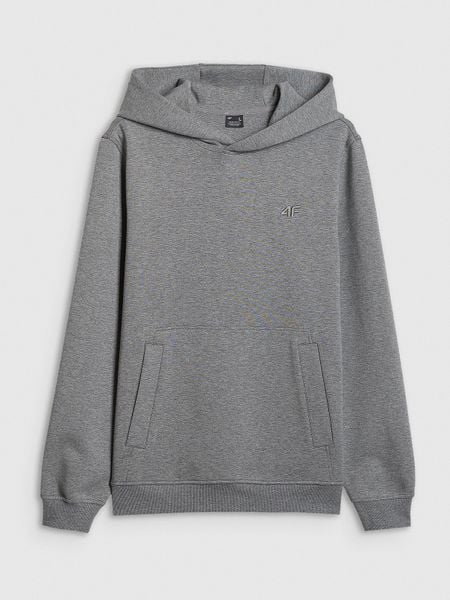 4F Bluza dresowa regular z kapturem męska - szara XXL. Szare bluzy męskie 4f, m, bez wzorów, z dresówki, z kapturem. Za 249.99 zł.