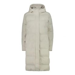 Długa kurtka puchowa z kapturem damska CMP. Białe kurtki sportowe damskie CMP, l, bez wzorów, z puchu, z kapturem. W wyprzedaży za 518.60 zł.