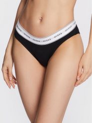 Guess Figi klasyczne Carrie O97E02 KBBU1 Czarny. Czarne figi damskie Guess, l, z aplikacjami, z bawełny. Za 79.99 zł.