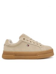 Tommy Hilfiger Sneakersy Jade T3A9-35098-1429 S Beżowy. Brązowe buty sportowe dziewczęce Tommy Hilfiger, bez wzorów, bez zapięcia. Za 439.99 zł.