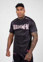 Clayton Koszulka - Czarny/Czerwony. Czerwone koszulki sportowe męskie GORILLA WEAR, l, bez wzorów, z poliesteru, bez kołnierzyka, bez ramiączek, na fitness i siłownię. Za 206.00 zł.