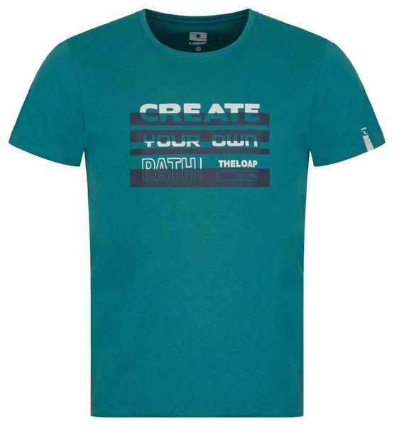 T-shirt m19ski Loap Benul. Zielone t-shirty męskie LAP, na lato, m, bez wzorów, z bawełny, bez kołnierzyka. Za 131.99 zł.