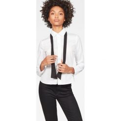 G-Star Raw - Koszula. Szare koszule damskie G-Star Raw, z bawełny, eleganckie, z długim rękawem. W wyprzedaży za 269.90 zł.