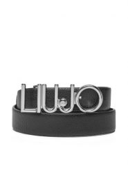 Liu Jo Pasek Damski Ecs Hips Belt 3Cm AA5234 E0054 Czarny. Czarne paski damskie Liu Jo, bez wzorów, ze skóry. Za 179.99 zł.