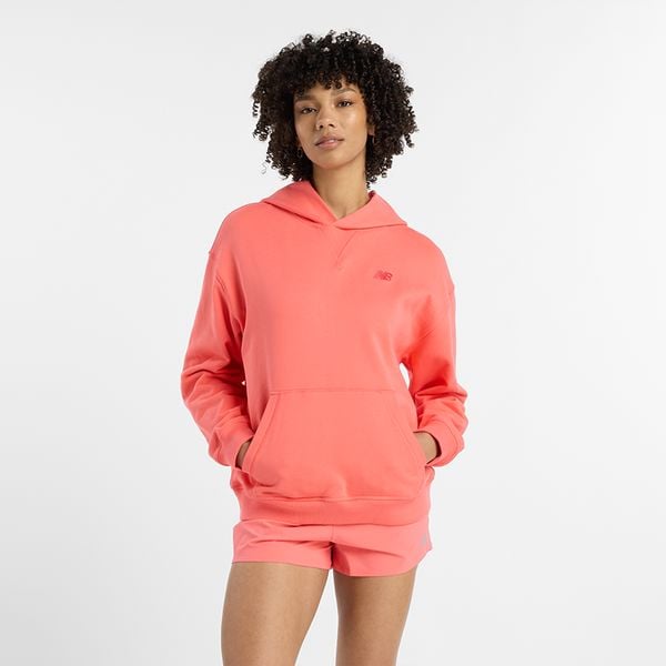 Bluza damska New Balance WT41537DTR – pomarańczowa. Brązowe bluzy damskie New Balance, m, bez wzorów, z bawełny, bez kaptura. Za 249.99 zł.