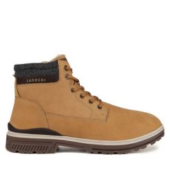 Trapery Lasocki. Brązowe śniegowce i trapery męskie Lasocki, bez zapięcia. Za 279.99 zł.