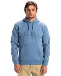Bluza z kapturem COMP LOGO Niebieski Mężczyźni. Niebieskie bluzy męskie Quiksilver, m, z aplikacjami, z bawełny, z kapturem. Za 299.99 zł.