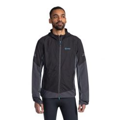 Kurtka Kilpi Rayen. Czarne kurtki sportowe męskie Kilpi, m, bez wzorów, z nylonu, do biegania. Za 370.41 zł.